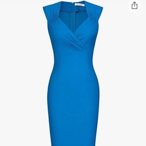 MUXXN Women's 50s 60s Vintage Fitted Pencil Dress